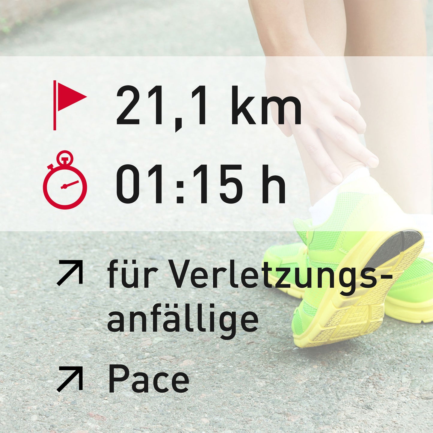 TRAININGSPLAN: 21,1 km | Verletzungsanfällige Läufer | Pace