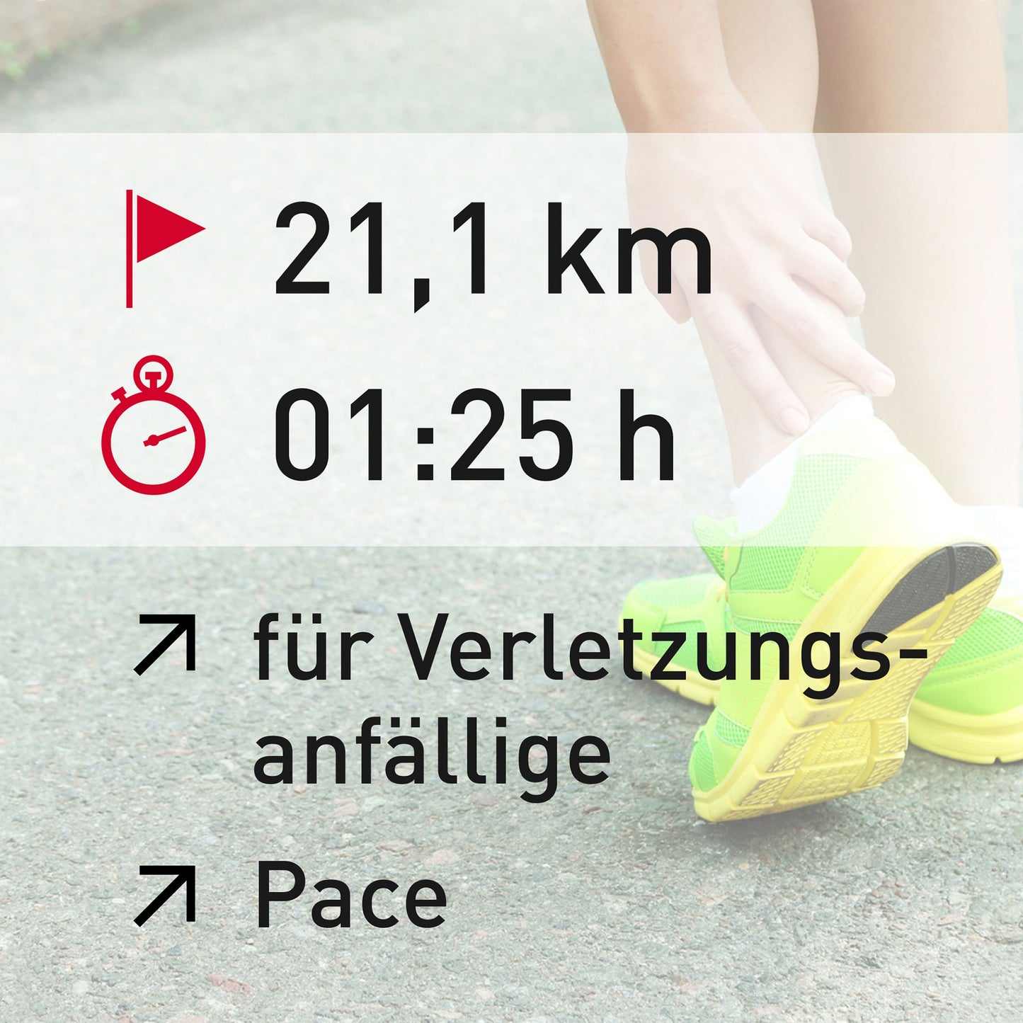 TRAININGSPLAN: 21,1 km | Verletzungsanfällige Läufer | Pace