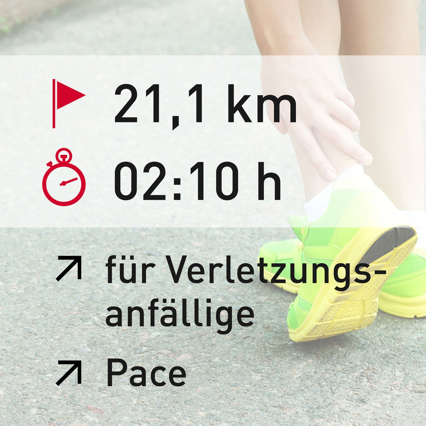 TRAININGSPLAN: 21,1 km | Verletzungsanfällige Läufer | Pace