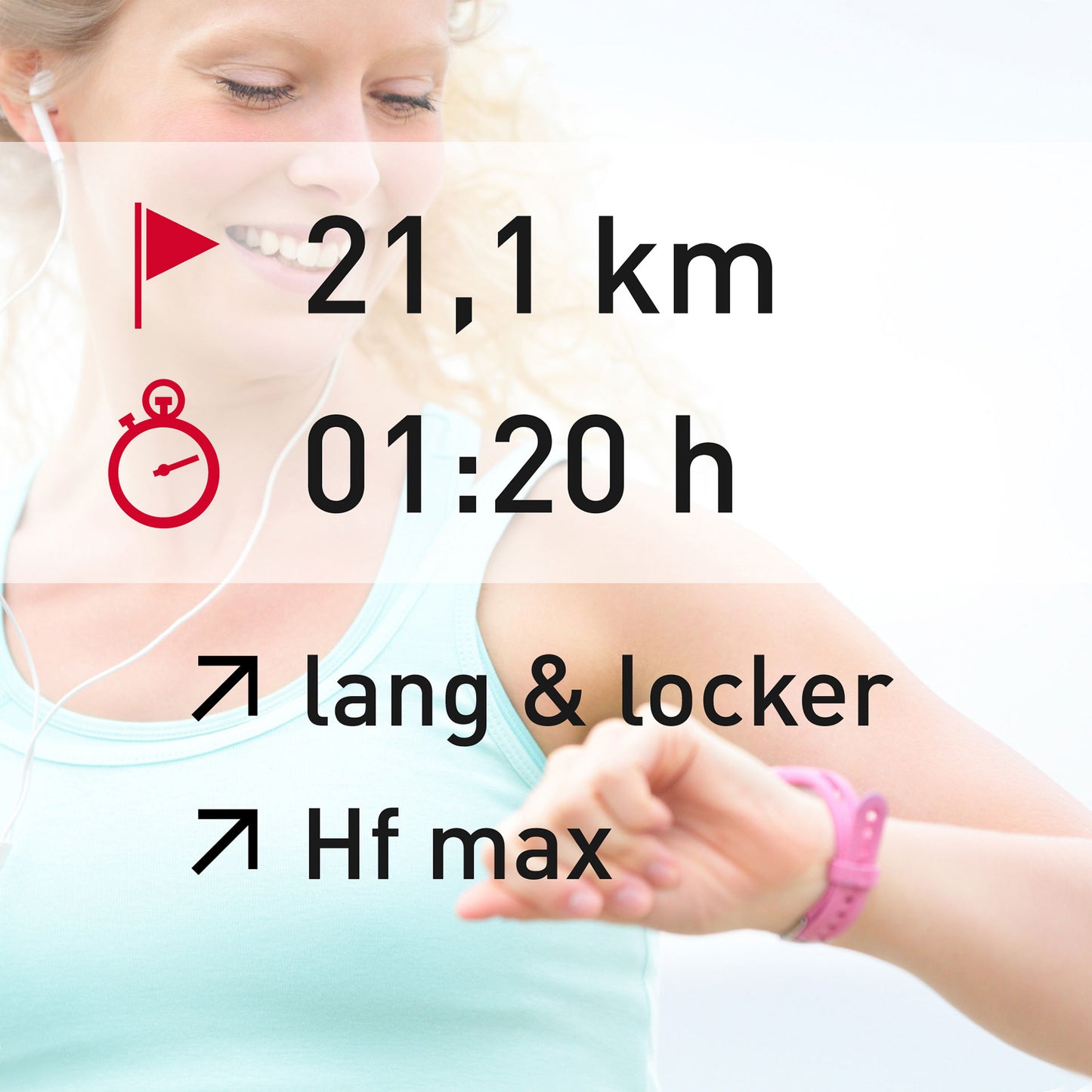 TRAININGSPLAN: 21,1 km | Distance | Puls (%HFmax)