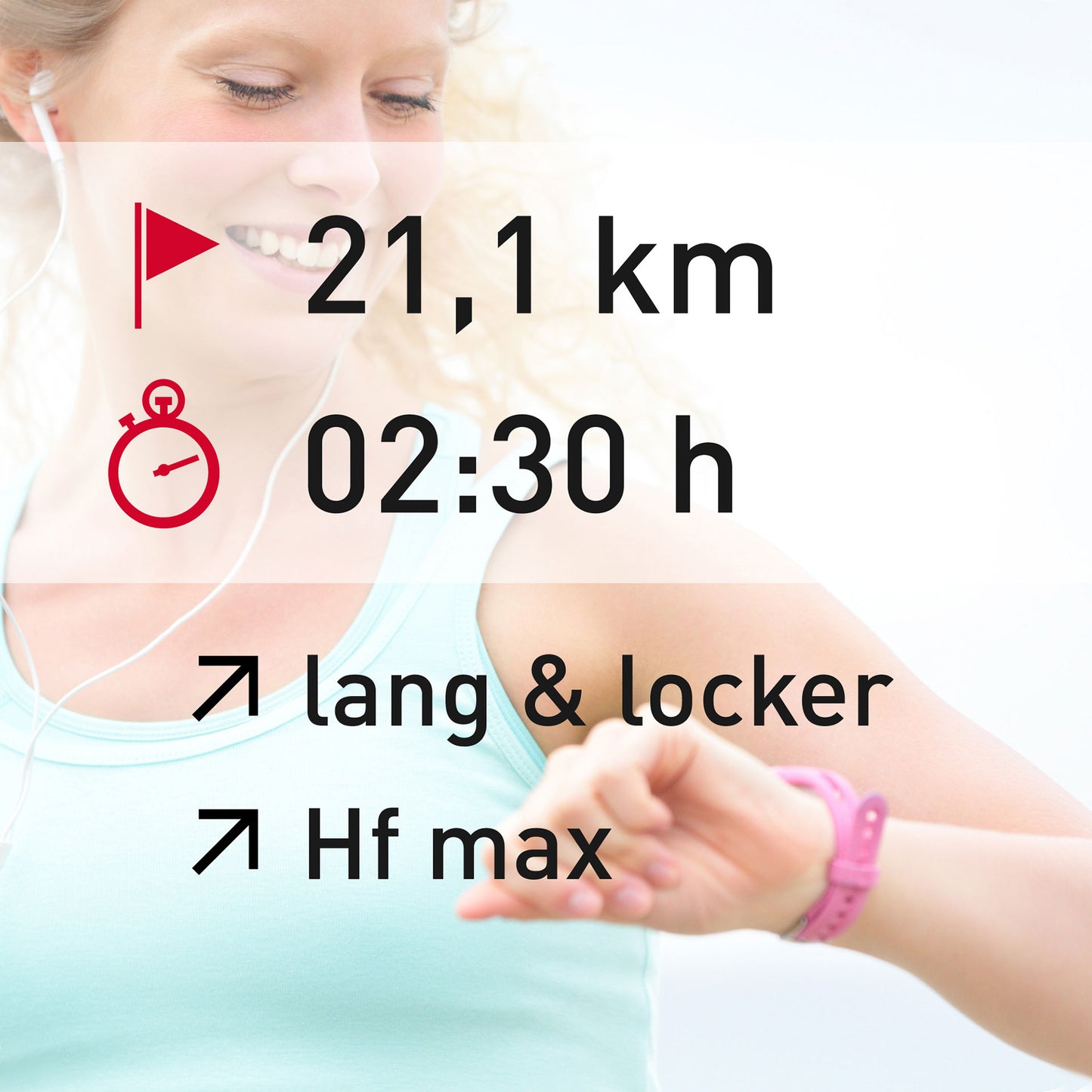 TRAININGSPLAN: 21,1 km | Distance | Puls (%HFmax)