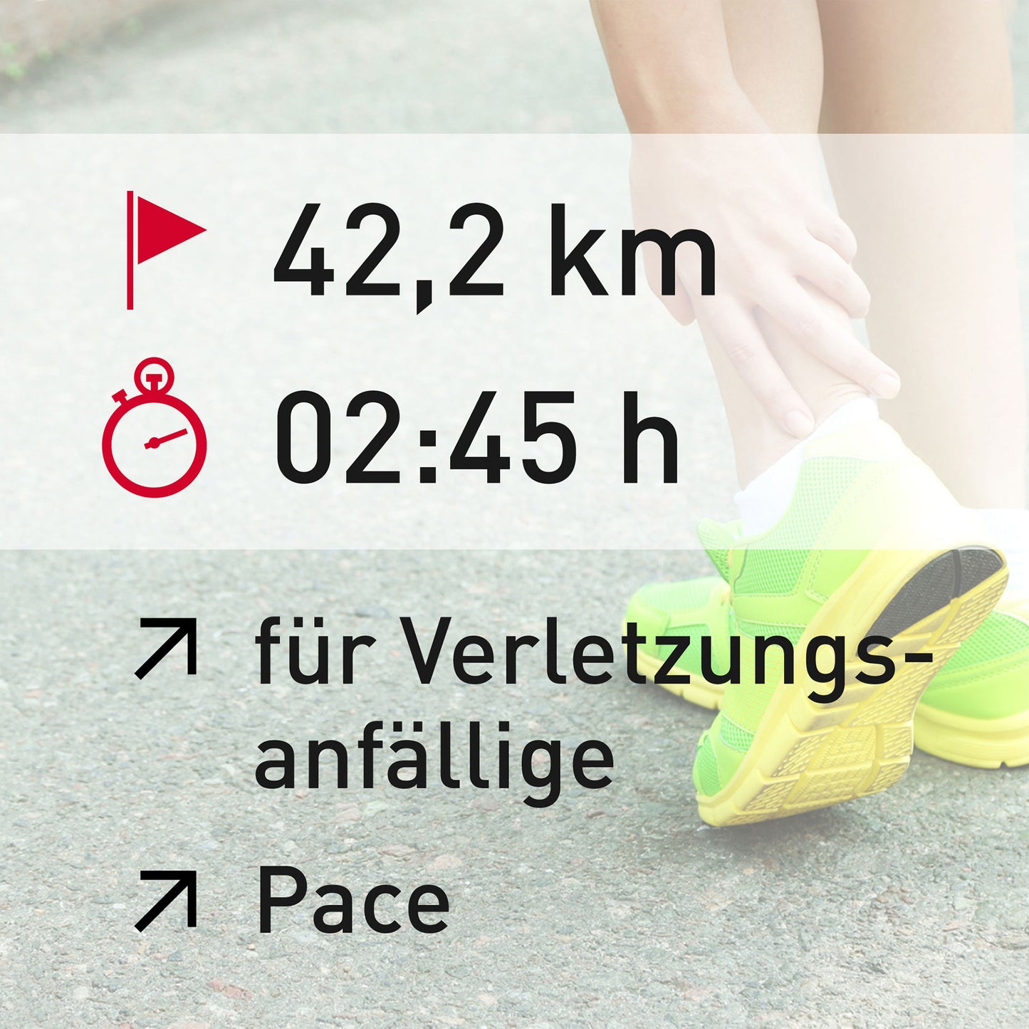 TRAININGSPLAN: 42,2 km | Verletzungsanfällige Läufer | Pace