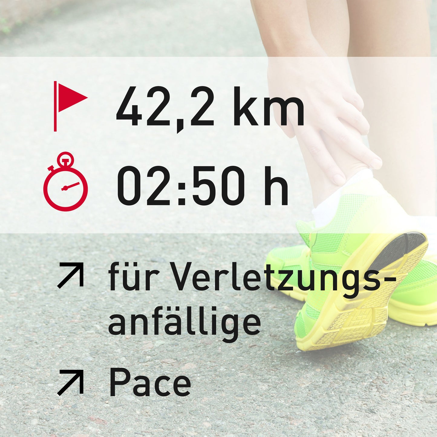 TRAININGSPLAN: 42,2 km | Verletzungsanfällige Läufer | Pace
