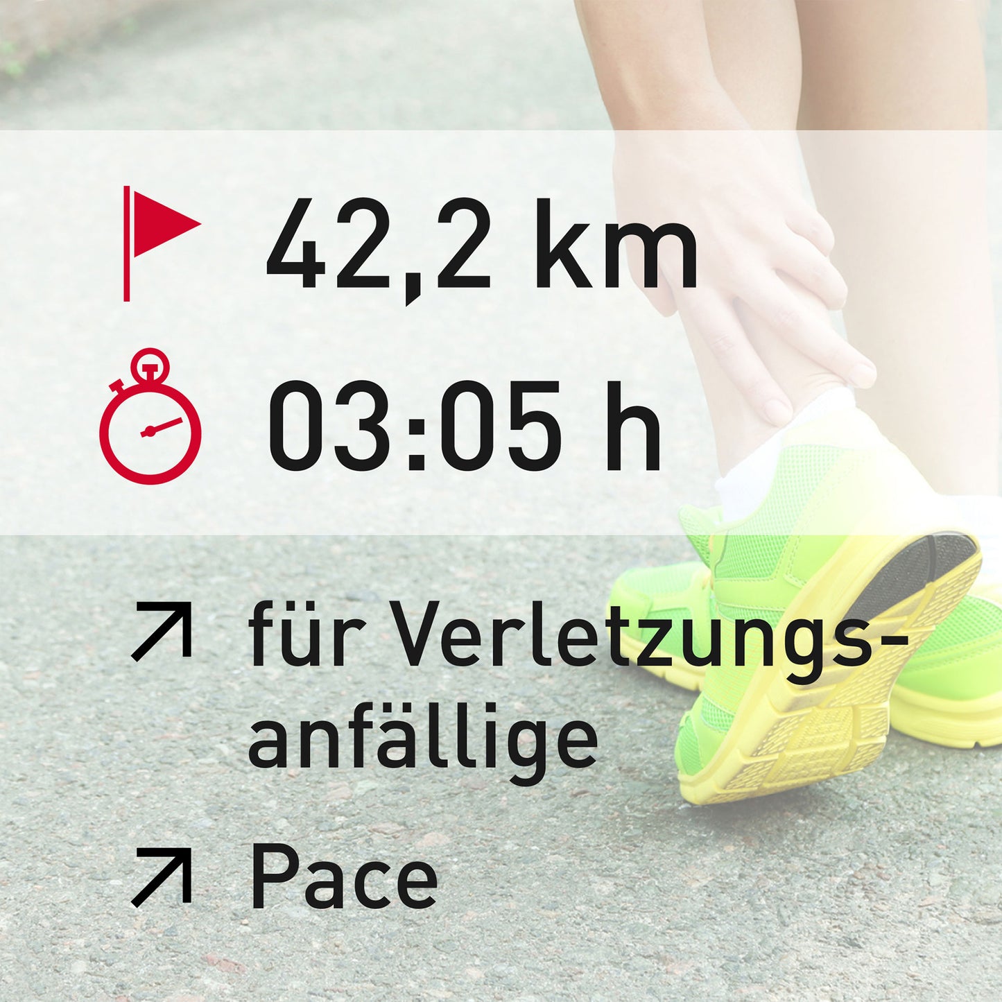 TRAININGSPLAN: 42,2 km | Verletzungsanfällige Läufer | Pace