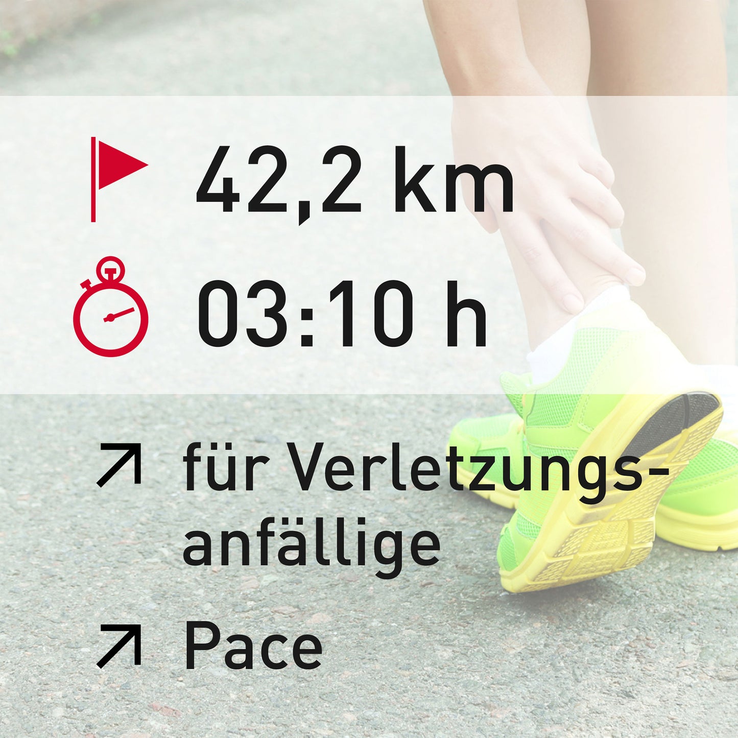 TRAININGSPLAN: 42,2 km | Verletzungsanfällige Läufer | Pace
