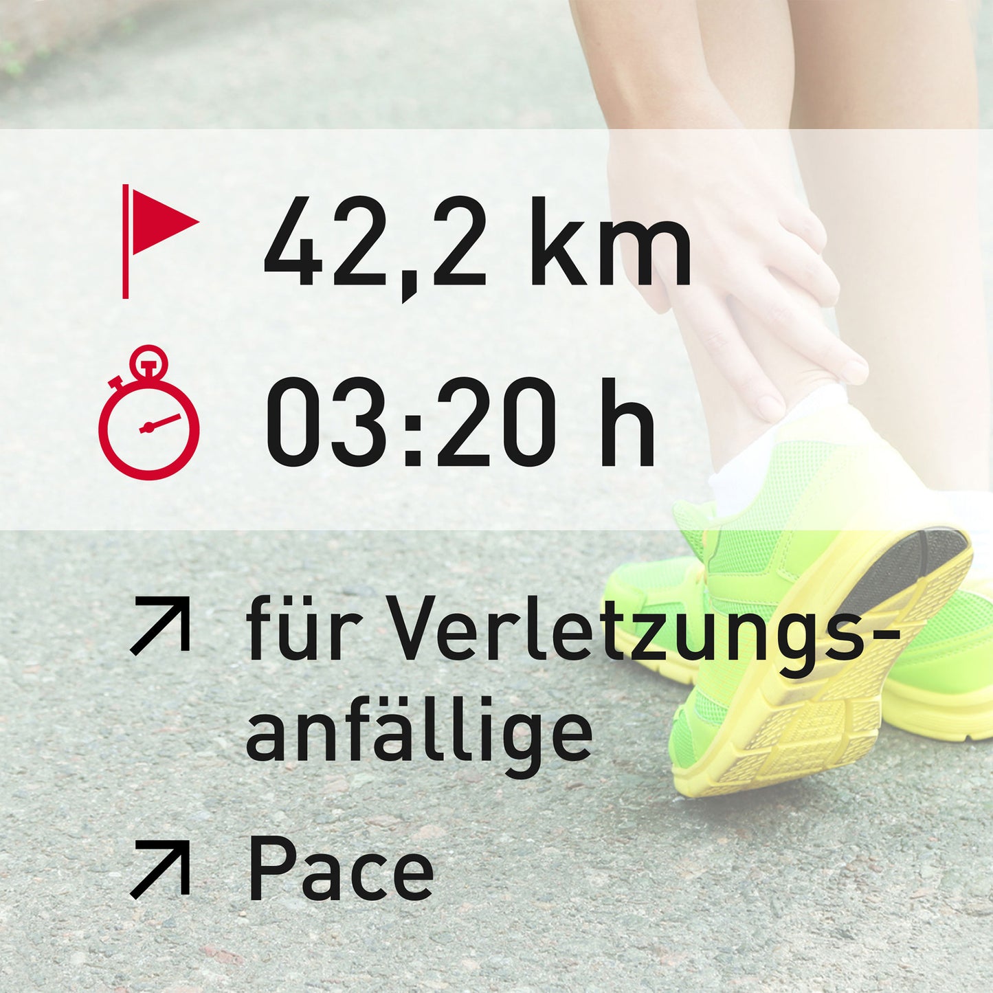 TRAININGSPLAN: 42,2 km | Verletzungsanfällige Läufer | Pace