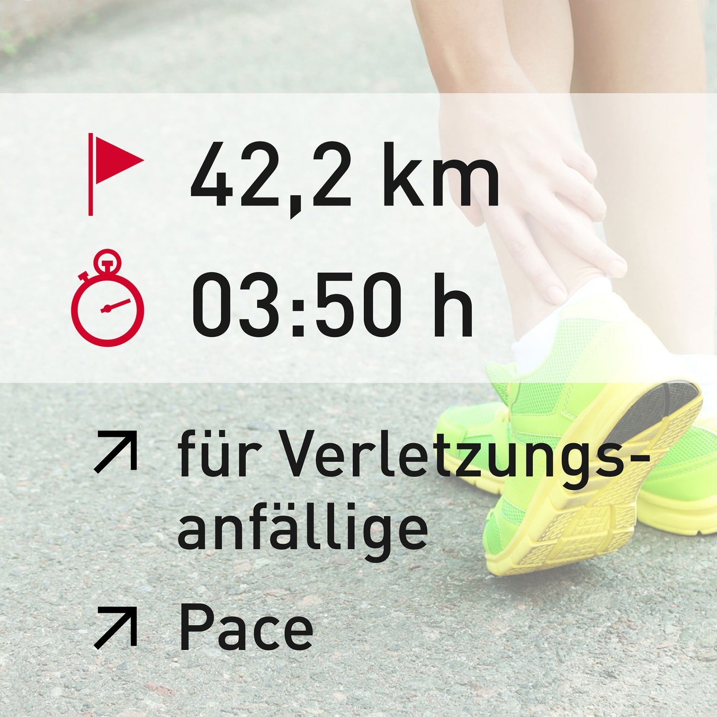 TRAININGSPLAN: 42,2 km | Verletzungsanfällige Läufer | Pace