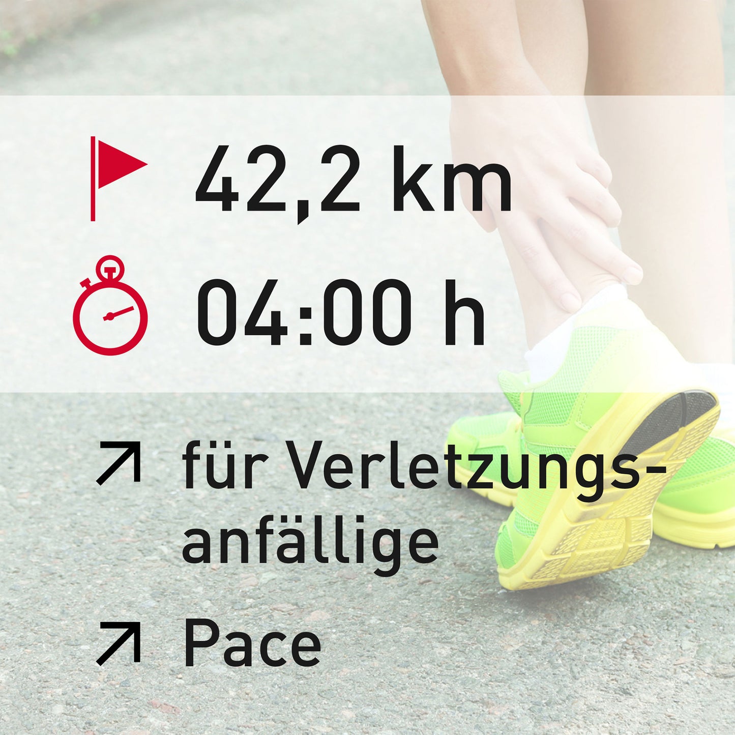 TRAININGSPLAN: 42,2 km | Verletzungsanfällige Läufer | Pace
