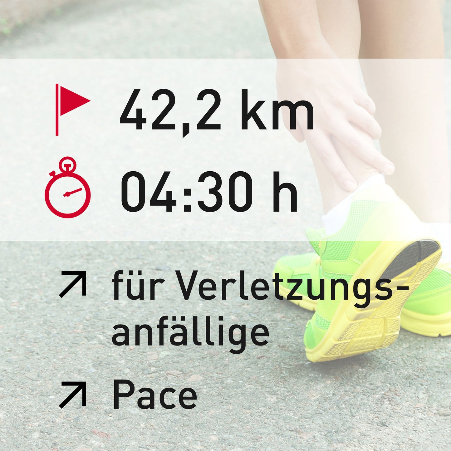 TRAININGSPLAN: 42,2 km | Verletzungsanfällige Läufer | Pace