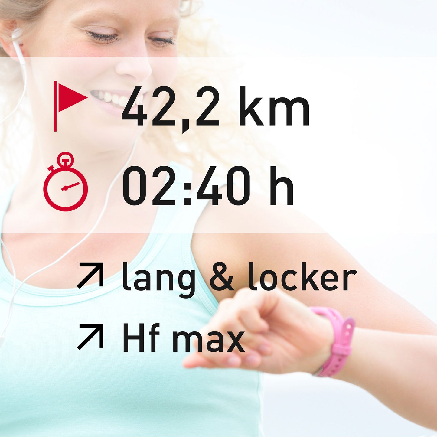 TRAININGSPLAN: 42,2 km | Distance | Puls (%HFmax)