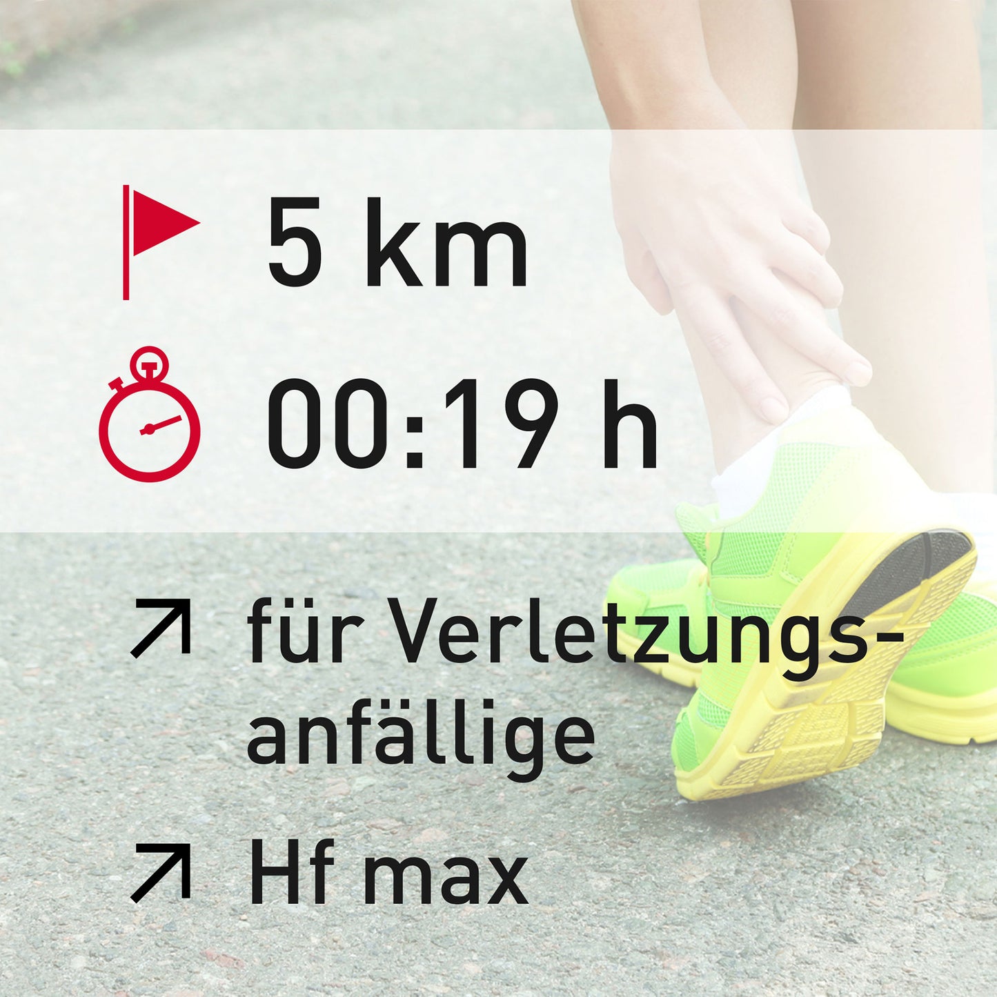 TRAININGSPLAN: 5 km | Verletzungsanfällige Läufer | Puls (%HFmax)