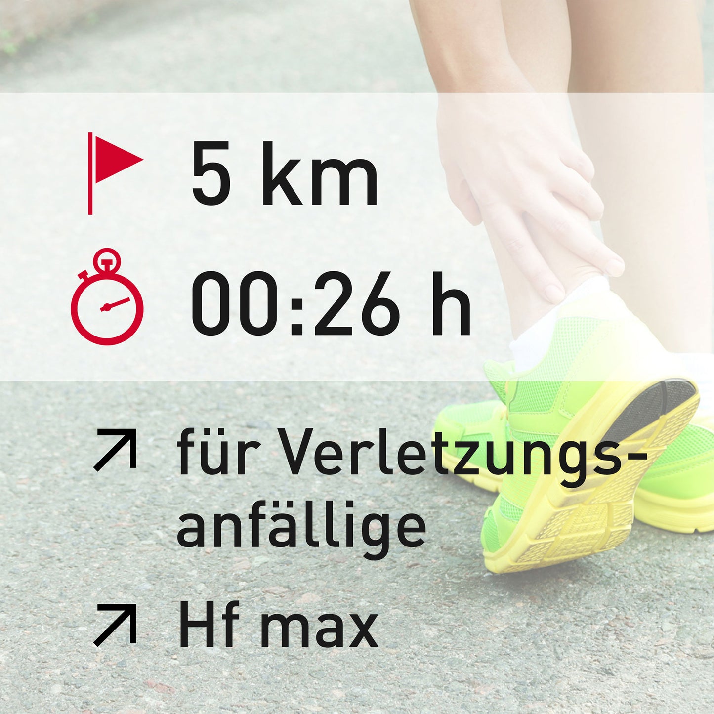 TRAININGSPLAN: 5 km | Verletzungsanfällige Läufer | Puls (%HFmax)