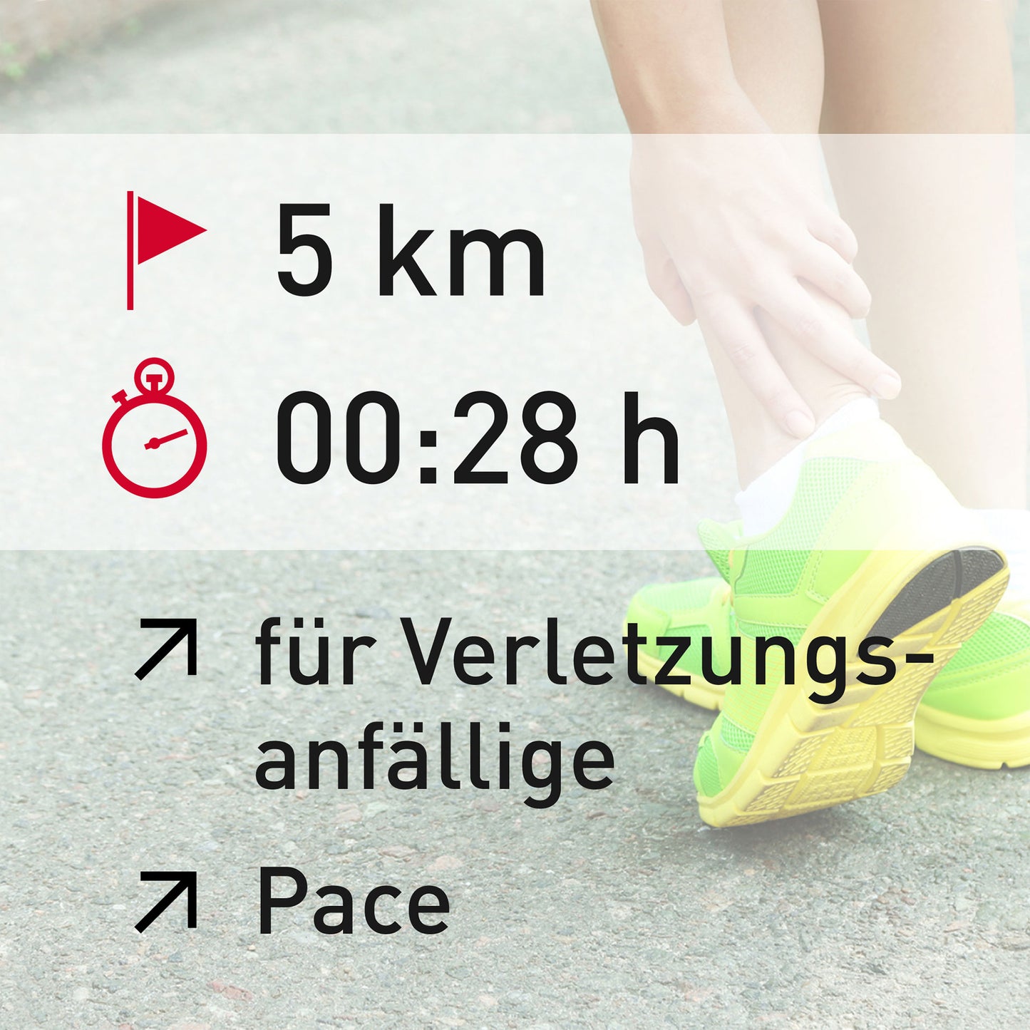 TRAININGSPLAN: 5 km | Verletzungsanfällige Läufer | Pace