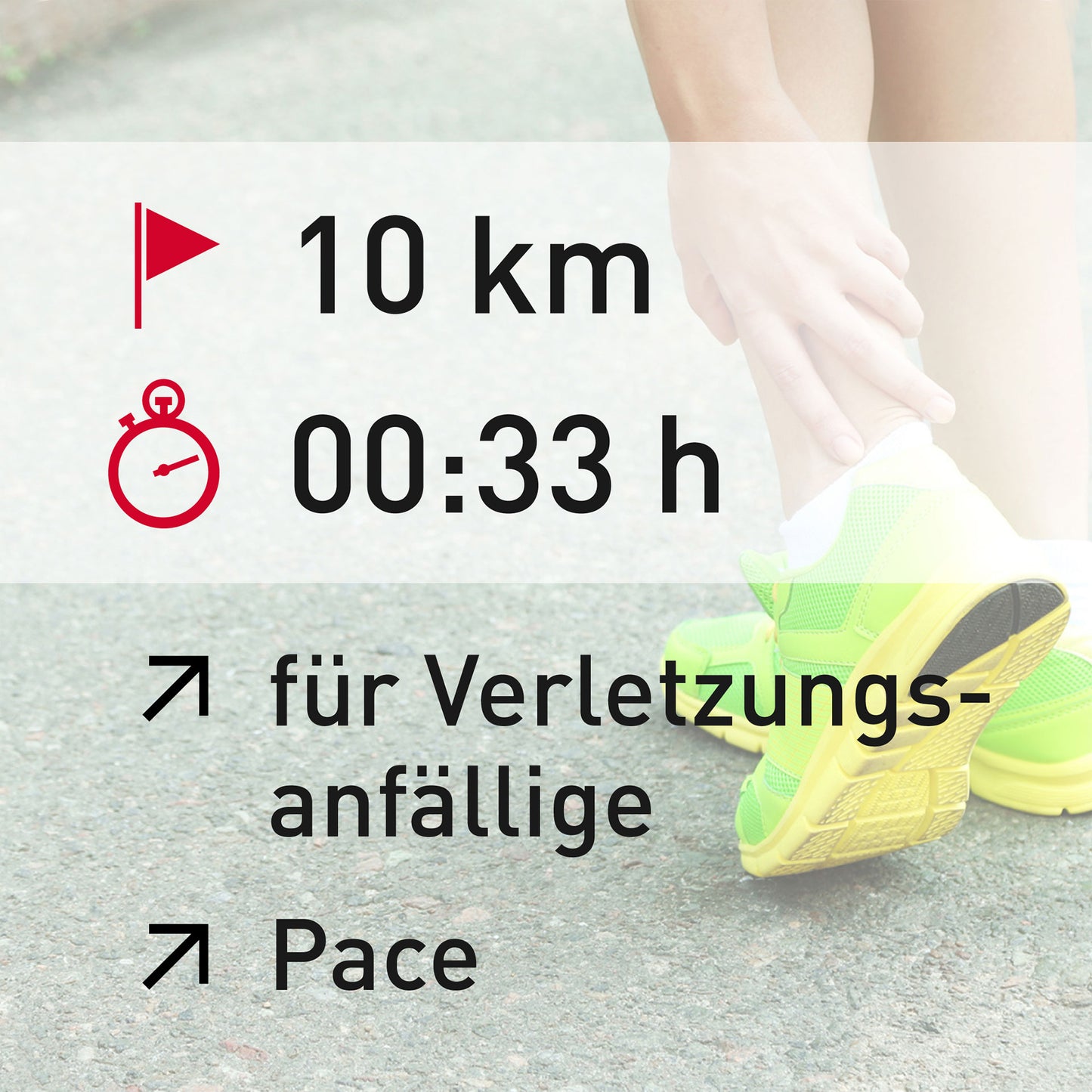 TRAININGSPLAN: 10 km | Verletzungsanfällige Läufer | Pace