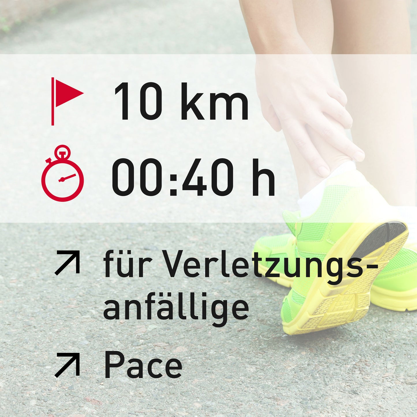 TRAININGSPLAN: 10 km | Verletzungsanfällige Läufer | Pace