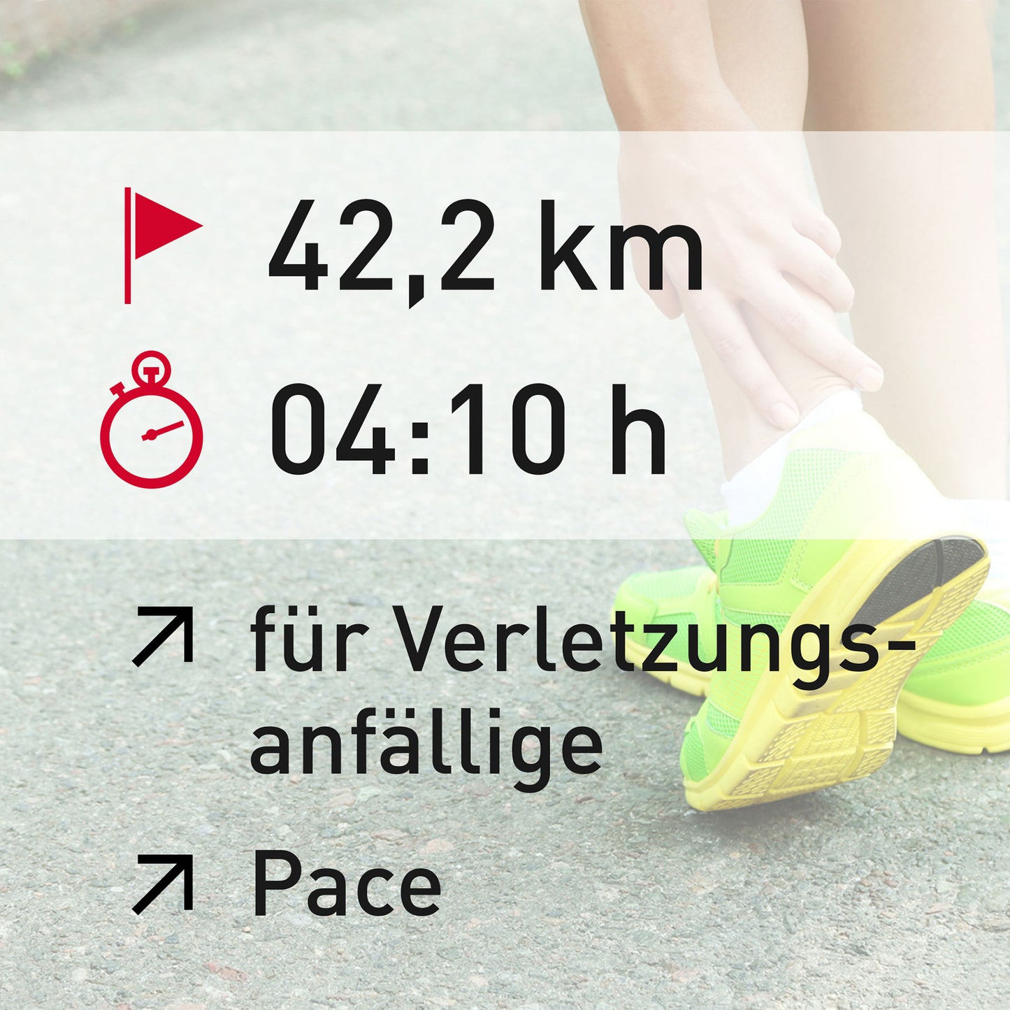 TRAININGSPLAN: 42,2 km | Verletzungsanfällige Läufer | Pace