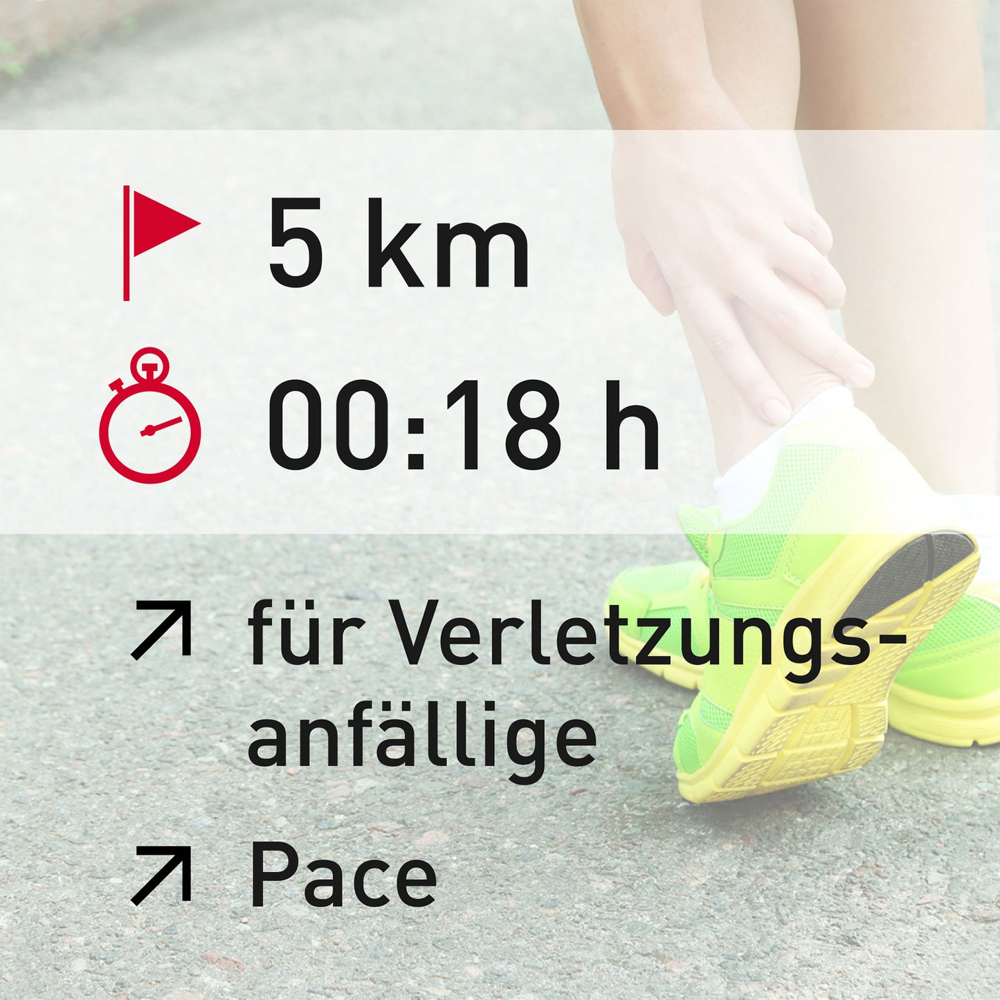 TRAININGSPLAN: 5 km | Verletzungsanfällige Läufer | Pace